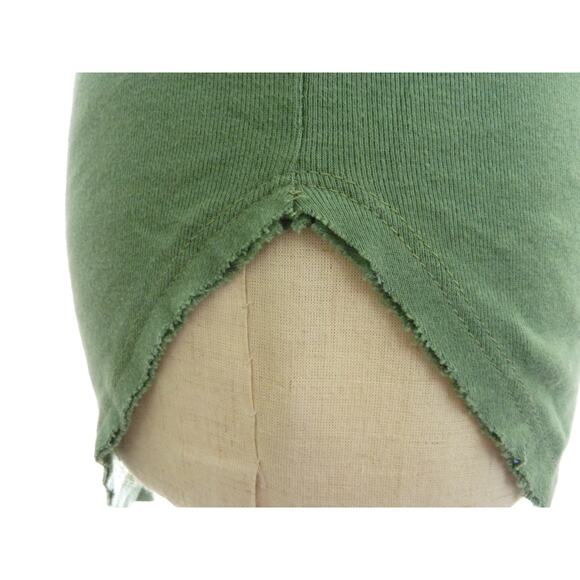 NWT Free People Green Turtleneck Tunic Top Sleeveless Shirt XS Muscle Tank - Picture 5 of 6